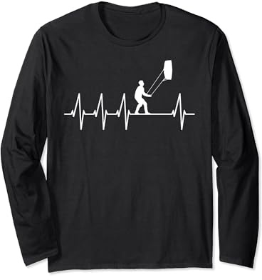 Steering Kite Heartbeat Power Kite, Steering Mat Long Sleeve T-Shirt