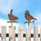 NAROSEBE Rostige Vögel Deko Rost Vogel Gartendeko Rostoptik Vogel, Gartenstecker Baumstecker Vogel Stecker Metall Rostfiguren Garten Tiere, Gartendeko Roststecker Vögel zum Schraube (Vögel)