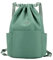 FAVORTALK Sportrucksack Damen Turnbeutel Junge Sportbeutel Beutel Rucksack Mit Reißverschluß Innentasche Einheitliche Sportbeutel Wasserdichte String-Rucksack für Schwimmen Grün - JSB040-14