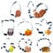 Ausstechformen Herbst Set Ausstecher Kürbis Herbst Erntedankfest Keksausstecher Herbst Edelstahl Ausstecher Plätzchen für Kinder Thanksgiving, Kürbis, Ahornblatt, Eichhörnchen (8 Stück)