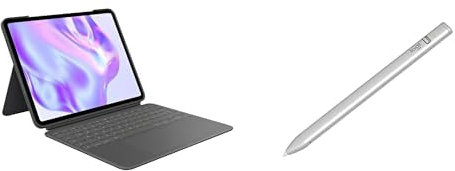 Logitech Combo Touch per iPad Pro da 13 pollici (M4)(2024) Custodia con tastiera - Tastiera staccabile retroilluminata con supporto, digitazione comoda, modalità multiuso, ITA QWERTY - Grafite