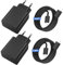 45W USB C Ladegerät Schnellladegerät für Samsung Galaxy S24 S23 S22 S21 S20fe S10 S9 S8 A55 A54 A53 5g A52 A51 A50 A34 A33 A13 A12 mit 2M USB C Schnellladekabel,Fast Charger Adapter Netzteil (2-Pack)