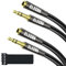 Elecan Headphone Extension Cable 7 Ft/2 Pack 3.5mm AUX Extension Cable (Hi-Fi Sound-Slim&Thin) Male to Female 1/8 Inch TRS Stereo Audio Cord Extender for Headset, Media Players, Tablets, iPhone iPad