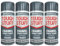 DIOXSTAR Enamel Grey Primer Spray Paint, Fast Drying, Suitable for Wood, Plastic, Metal, Interior and Exterior Use, Hard Wearing & Smooth Finish, 400ml (4 PCS)