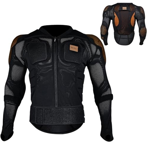 BenKen Schutzausrüstung Ski Weste Rückenprotektor, Outdoor Sport Anti-Kollision Rückenprotektor Skateboard Skifahren Eislaufen Mountainbike Motorrad Off-Road Jacke