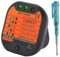 Socket Tester, RCD Plug Tester With LCD Display, 220-250V Socket Tester, Electric Socket Mains Outlet Tester for Safety, Suitable for Power Socket Wiring Detection (With a Blue Test Pen)