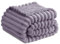 RUIKASI Fleece Throw Blanket for Sofa - Double Fluffy Lilac Purple Throws for Sofas Large, Soft Warm Blanket Throw for Couch, Luxury Decorative Ribbed Bed Blanket 150x200cm Twin
