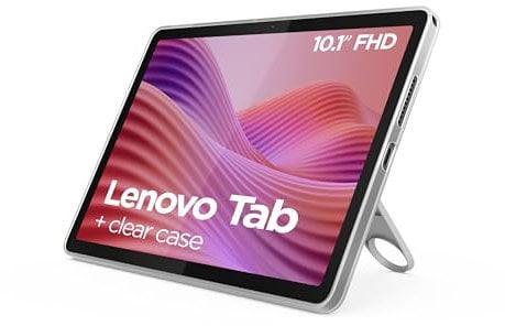 Lenovo Tab – Tablet 10.1 4G LTE WUXGA (MediaTek Helio G85, 4 GB RAM, 64 GB, 60 Hz, Wi-Fi 5, Bluetooth 5.3, Android 14) Gris Luna – Incluye Case Transparente