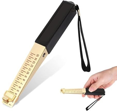 Fire Door Gap Gauge, 1-15mm Wedge-Shaped Vernier Door Gap Measuring Tool, Feeler Gauges, for Measure Fire Door Clearance, Thickness Measurement, House Inspection (0.5mm)