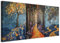 murando - Set Akustik-Wandbilder 3 tlg Wanddeko Collage 3er 120x60 cm (je 40x60 cm) – Leinwandbild Wohnzimmer - Bäume im Park – Jugendstillandschaft inspiriert vom Art Deco c-H-10077-b-a
