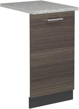 Vicco Tapa del lavavajillas R-Line, Gris Noble, 45 cm, ET Mármol