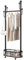 Miroir coulissant moderne en grain de bois pour porte de placard, miroir pleine longueur avec rangement caché pour entrée ou placard (120 x 40 cm)