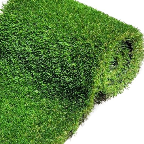 Artificial Grass 40mm & 30mm – Natural & Realistic Soft Lush High Density Fake Green Grass Roll Turf for Garden, Play Area | Pet-Friendly | UV-Resistant | Low Maintenance Lawn (40mm Height, 5m x 1m)