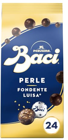 BACI PERUGINA Perle Cioccolatini Fondenti ripieni alle Nocciole, Sacchetto 343g