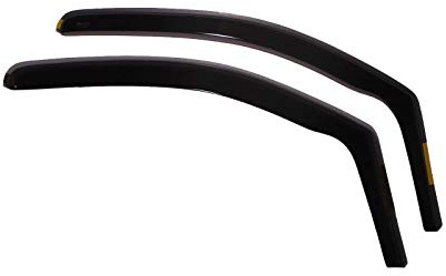 Team HEKO Wind Deflectors for Toyota ProAce 2016+ Front Set of Window Deflectors, Accessories Smoked UV & Scratch Resistant Acrylic In-Channel Fitting ISO Certified Air Ventilation & Rain Protection