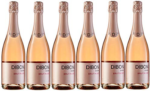 Dibon Cava Rosé Brut – Spanischer Sekt aus Garnacha - Fruchtig mit feiner Perlage - Perfekt für Feste & Feiern – 6 x 750 ml Flaschen