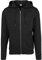 Urban Classics Herren Kapuzenjacke Basic Zip Hoodie - einfarbiges Sweatshirt mit Kapuze, Kapuzenpullover mit Reißverschluss - Farbe black, Größe XL