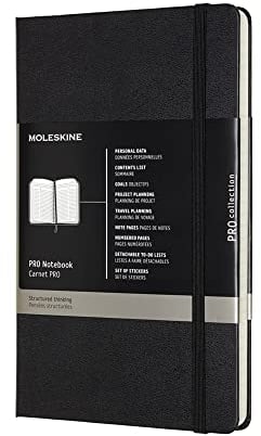Moleskine Professionelles Notizbuch (Large, Hard Cover) Schwarz