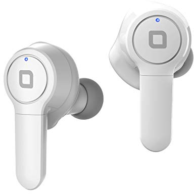 SBS Bluetooth Kopfhörer kabellos in Ear - Wireless Kopfhörer mit 5h Laufzeit, Mikrofon, inkl. Bügel & Ladebox - Sport Funkkopfhörer in weiß für Apple iPhone Handy PC - Drahtlose Kopfhörer