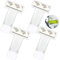 Favson Parkscheinhalter, 4 Stück Transparent Auto Windschutzscheibe Ticket Halter, Karten Halter mit Saugnapf für Auto-Scheibe transparent,
