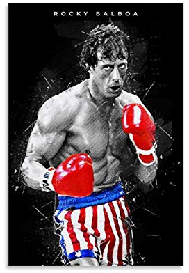 GHRF Rocky Balboa Boxing Outfit Poster dekorative Malerei Leinwand Wandkunst Wohnzimmer Poster Schlafzimmer Malerei 16x24inch(40x60cm)