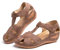 Sandale Femme Compensées Confort Mules Été Et Nu-Pieds Plateforme Plate Chaussures Bout Fermé Sandale Bride Cheville 2 Marron 39 EU