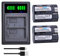 PowerTrust 2Pcs BP-511 BP-511A Akku und Ladegerät Kompatibel mit Canon EOS 300D, 5D, 10D, 20D, 30D, 40D, 50D, PowerShot G1 G2 G3 G5 G6 90 90IS