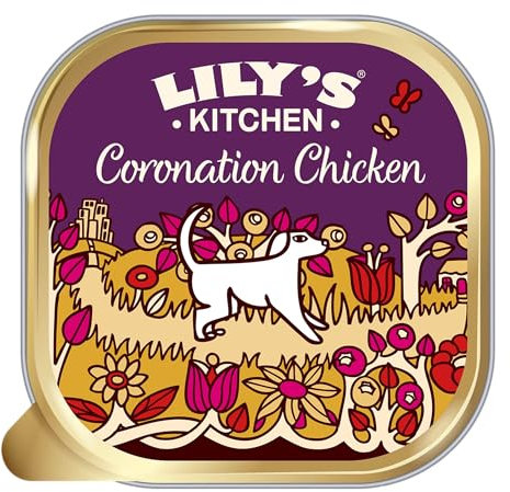 Lily's Kitchen Coronation Chicken - Complete Grain Free Natural Adult Dog Food Wet (10 x 150g Trays)