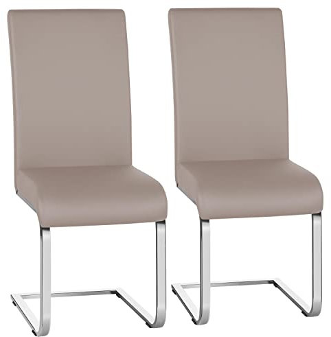 Yaheetech Set de 2 Piezas Sillas de Comedor Silla de Cocina Conjunto de Silla de Cocina Tapizada Carga MAX de 135 KG