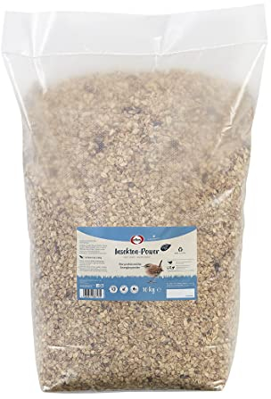 Elles Insekten-Power 10kg I Proteinreicher Wildvogelfutter-Mix | 100% natürlich, schalenfrei | Optimaler Energiespender und geeignet für alle Wildvögel | Ganzjahresfutter