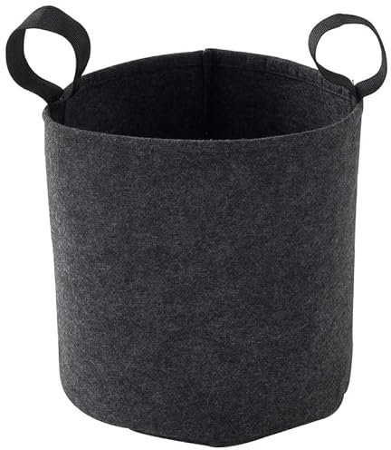 CERLAND Sac Feutre geotextil 25cm Gris Anthracite Bag 4 Plant Forest-Style - 12,3 L -