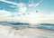 decomonkey Fototapete Meer Vögel 350x256 cm XXL Design Tapete Fototapeten Vlies Tapeten Wandtapete Moderne Wand Schlafzimmer Wohnzimmer Natur Strand Landschaft Himmel Sonne Blau