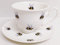 Rainbow Decors Bees Tea Cup & Saucer Fine Bone China Bumblebee Hand Decorated UK