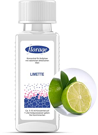 Florage 100ml Saunaaufguss LIMETTE - 50 Jahre Erfahrung als deutsche Duftmanufaktur, hochergiebiges Aufgussmittel für die Sauna, viele Aufguss Düfte, vegan und ohne Tierversuche, auch als Set