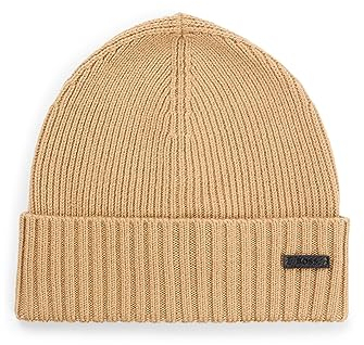 BOSS Herren Mütze Strickmütze Fati, Farbe:Beige, Artikel:-260 medium beige