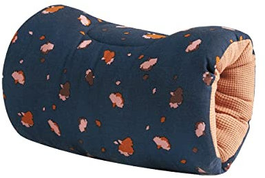 Candide - Armpolster zum Stillen – Stillkissen – Stillkissen – unterstützt den Kopf des Babys – maschinenwaschbar – weiche Baumwollstoffe – 24 x 15 x 19 cm (Blumen/braun)