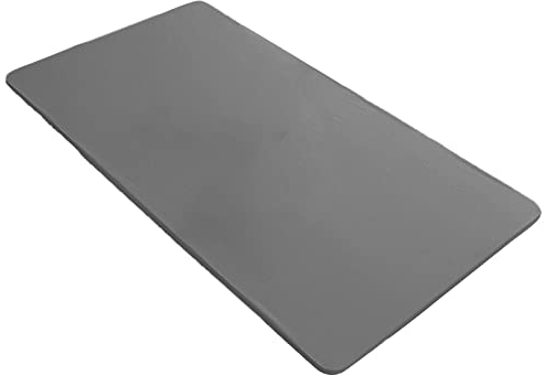 rismart Elastisch Tischtuch Pu-Leder Rechteckig Wasserdicht Ölbeständig Tischdecke Tisch Stoff Grau,70 x 120 cm