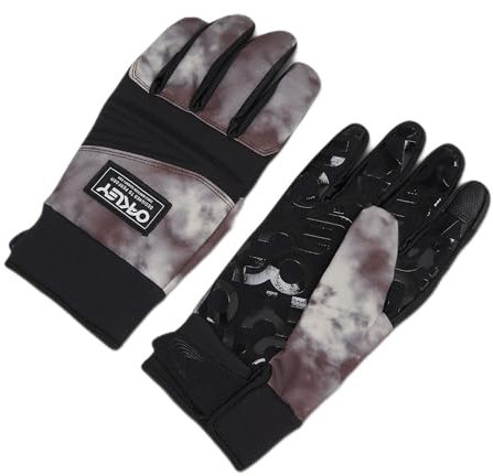Oakley Unisex-Erwachsene Bedruckte Park B1b Handschuhe, Brauner Wolkenaufdruck, Medium