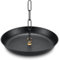 Layhit 30,5 cm Regenkette Becken schwarz pulverbeschichtet Hammermuster Regenkette Becken mit Ankerkette Fit Dachrinnen schwere Regenkette