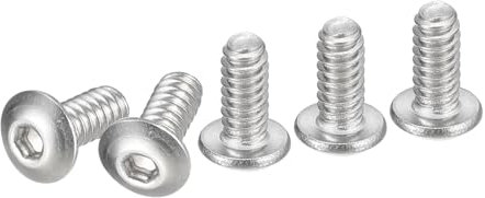 DTGN #4-40x1/4 Innensechskantschrauben mit Linsenkopf - 100er Packung - Geeignet für Maschinen - 304 Edelstahl 18/8 - Vollgewinde UNC Befestigungselemente