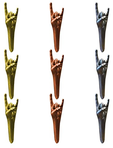 Samuliy Pinces à Cribbage Amusantes en résine avec Forme de Doigt | Accessoires Amusants pour fête de Famille, réunions Entre Amis, fêtes de Vacances