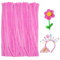 jijAcraft 6MM Rosa Pfeifenreiniger, 30CM Pfeifenputzer zum Basteln, 200 Stück Biegebruchs Chenilledraht, Blumen Pfeifenreiniger für DIY Basteln, Dekorieren