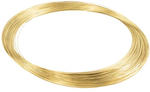 COYOUCO Filo di ottone, diametro 1,6/1,8/2 / 2,5 mm, lunghezza 5 m, filo di ottone solido nudo per la creazione di gioielli, l'artigianato, l'elettricità, l'industria,2.5mm*5m