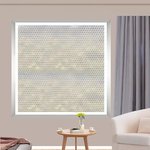 Film isolant pour fenêtre,Porte Rideau Isolant Phonique Anti Bruit Film Isolant Transparent pour Protection Bloque le froid de fenêtre,Joints De Portes Et Fenêtres (90x140cm)