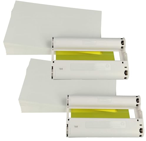 vhbw - Druckerkartuschen Cyan/Magenta/Yellow für Canon Selphy CP1500 (2er-Pack, 36 Blatt Fotopapier)