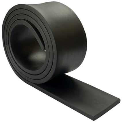 Feuille de Caoutchouc 3mm Bandes en Caoutchouc 5 cm x 1 m Caoutchouc Antidérapant Tapis Caoutchoucs Absorption des Chocs Antidérapante pour Garage Cave Industrie (50 * 3mm)