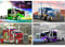 DCIDBEI/30x40CM Diamond Painting Set Auto, 4er Lastwagen Diamant Painting Bilder Erwachsene, 5D DIY Diamant Malerei Kinder, Wanddekoration für Schlafzimmer/Wohnzimmer/Büro/Treppenhaus