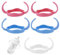 5 Stück Babyflaschengriffe, Easy Grip Standard Kunststoffgriff für Avent Natural Wide Mouth PP Glas Babyflaschen Babyflaschen Zubehör für Baby Kleinhand Greifdesign（Drei Farben）