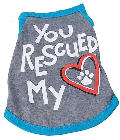 Happyyami Fashion Hundekleidung Für Frühling Und Sommer Adorable Kleid Für Kleine Hunde Outfit Für Valentinstag Blau Aus Baumwolle Leicht Anzuziehen Und Bequem Für Jeden Anlass