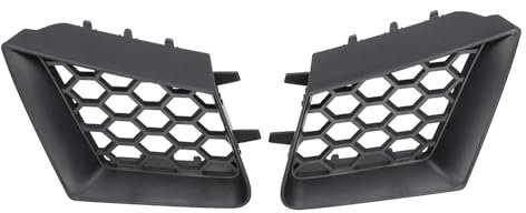 Oberer Grill for die vordere Stoßstange, mattschwarz, kompatibel mit Seat Ibiza Cordoba 6L 02 09 (2 Stück links rechts)